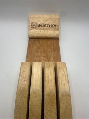 Wusthof Wooden Knife Block Rack Natural Light Brown